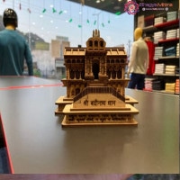 Shri Badrinath Dham 3D Wooden Art